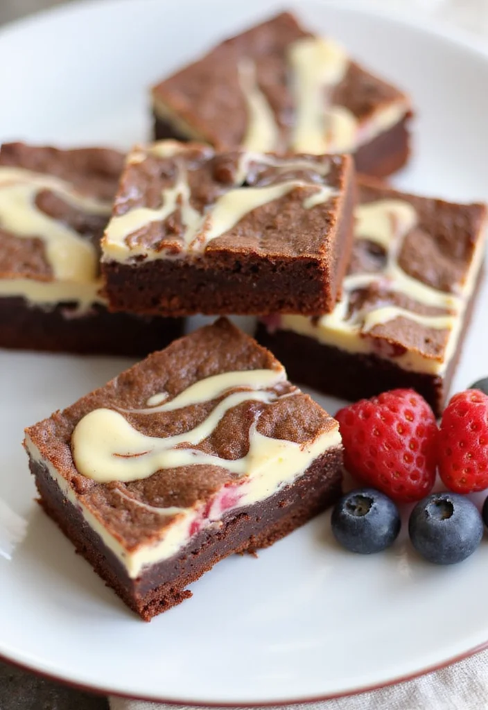 10 Healthy Date Recipes for Natural Sweetness - 7. Date Cream Cheese Swirl Brownies