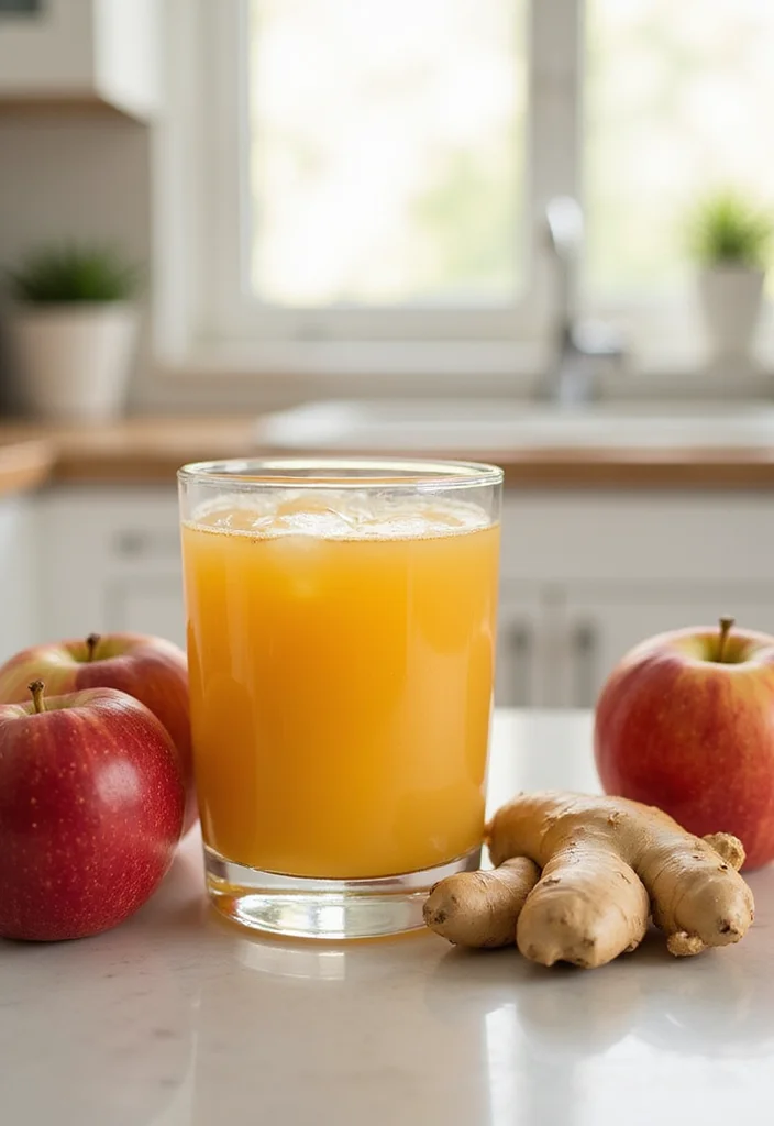 10 Healthy Juice Recipes for Fresh Daily Boosts - 7. Energizing Apple Ginger Fusion