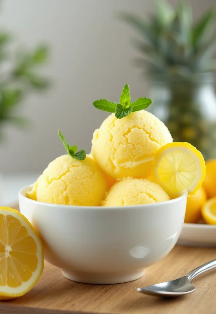 10 Healthy Ninja Creami Recipes for Light Treats - 7. Lemon Zest Sorbet