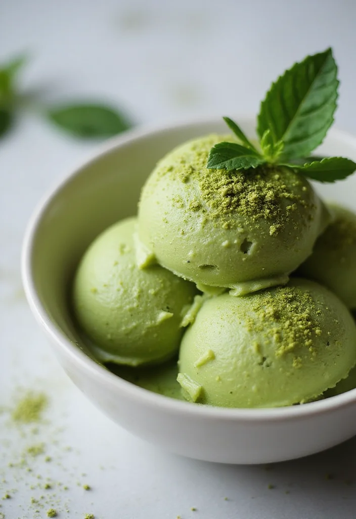 10 Healthy Ninja Creami Recipes for Light Treats - 9. Matcha Green Tea Sorbet