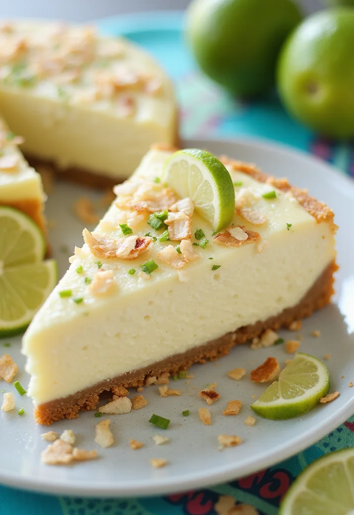 10 Keto Cheesecake Recipes for Sweet Low Carb Treats - 7. Coconut Lime Keto Cheesecake