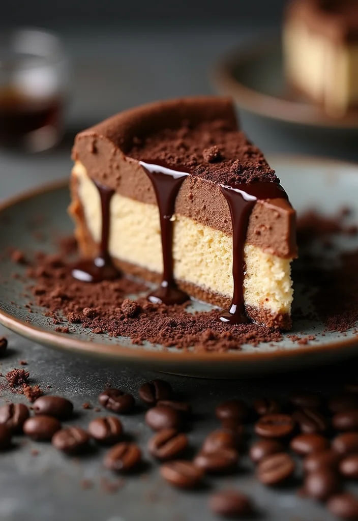 10 Keto Cheesecake Recipes for Sweet Low Carb Treats - 8. Mocha Keto Cheesecake