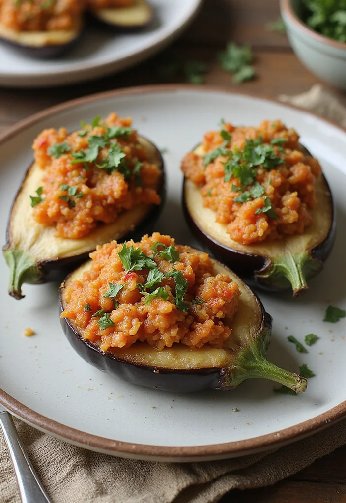 10 Keto Eggplant Recipes for Flavorful Low Carb Dinners - 6. Stuffed Eggplant with Quinoa and Feta