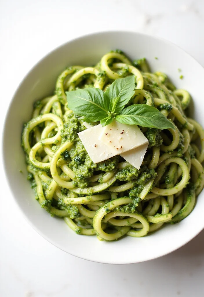 10 Keto Friendly Vegetable Recipes for Easy Sides - 3. Zucchini Noodles with Pesto
