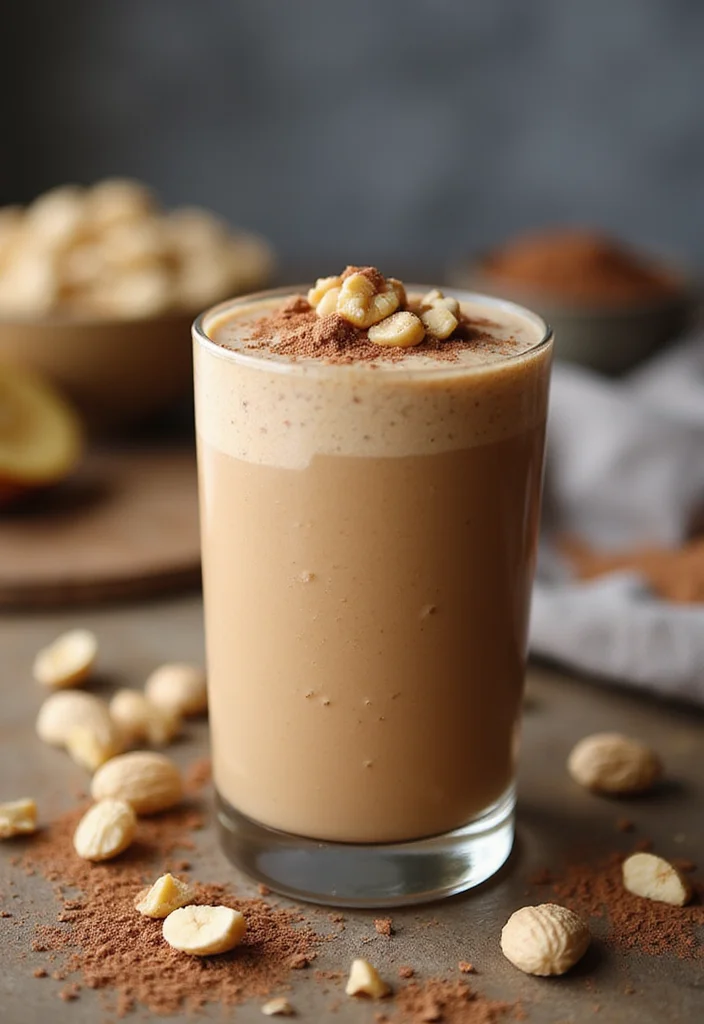 10 Keto Smoothie Recipes for Light Energizing Drinks - 3. Creamy Peanut Butter Protein Smoothie