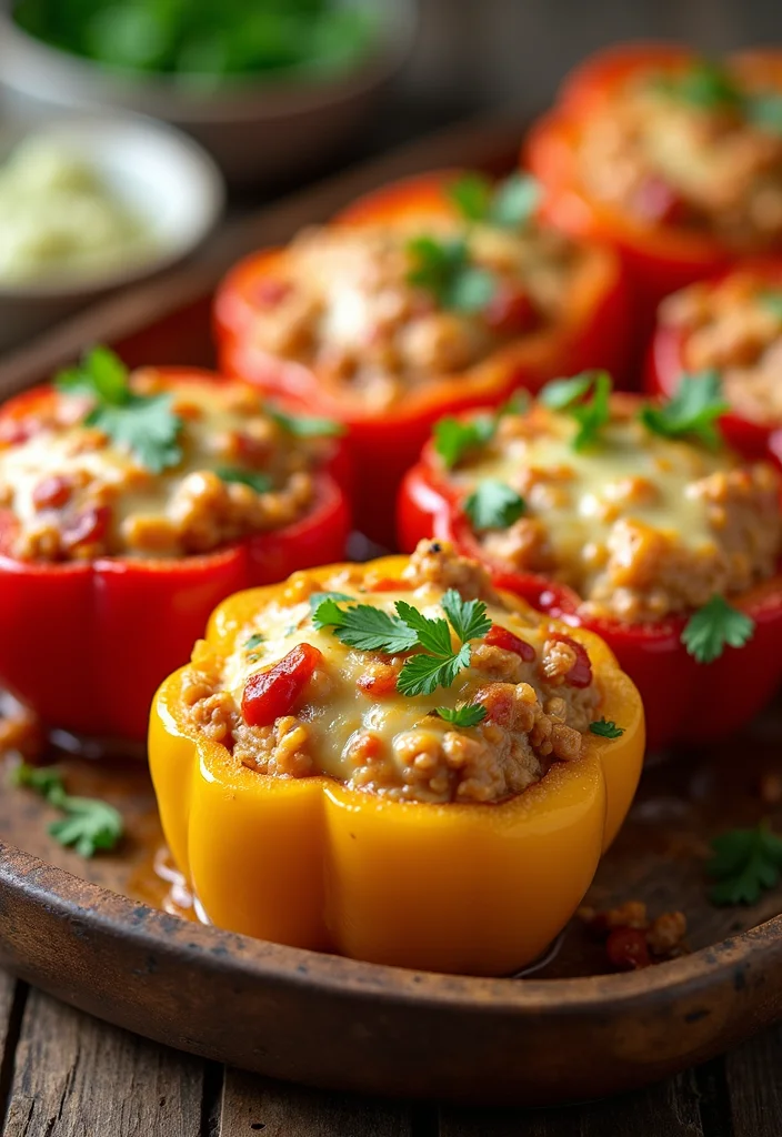 10 Keto Tuna Recipes for Quick High Protein Meals - 4. Tuna Stuffed Bell Peppers