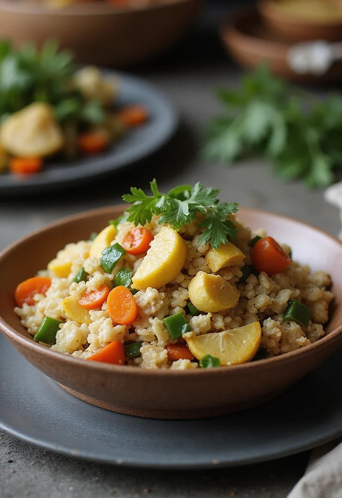 10 Low Carb Vegan Recipes for Fresh Everyday Eating - 2. Cauliflower Rice Stir-Fry