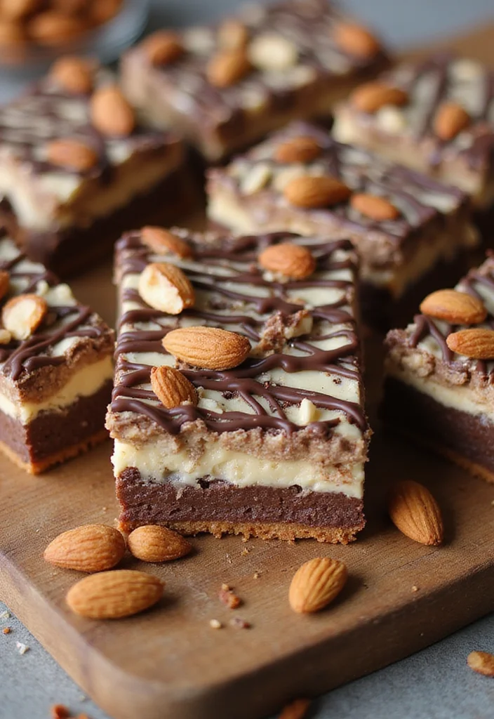 10 No Butter Dessert Recipes with Great Texture - 7. Almond Joy Bars
