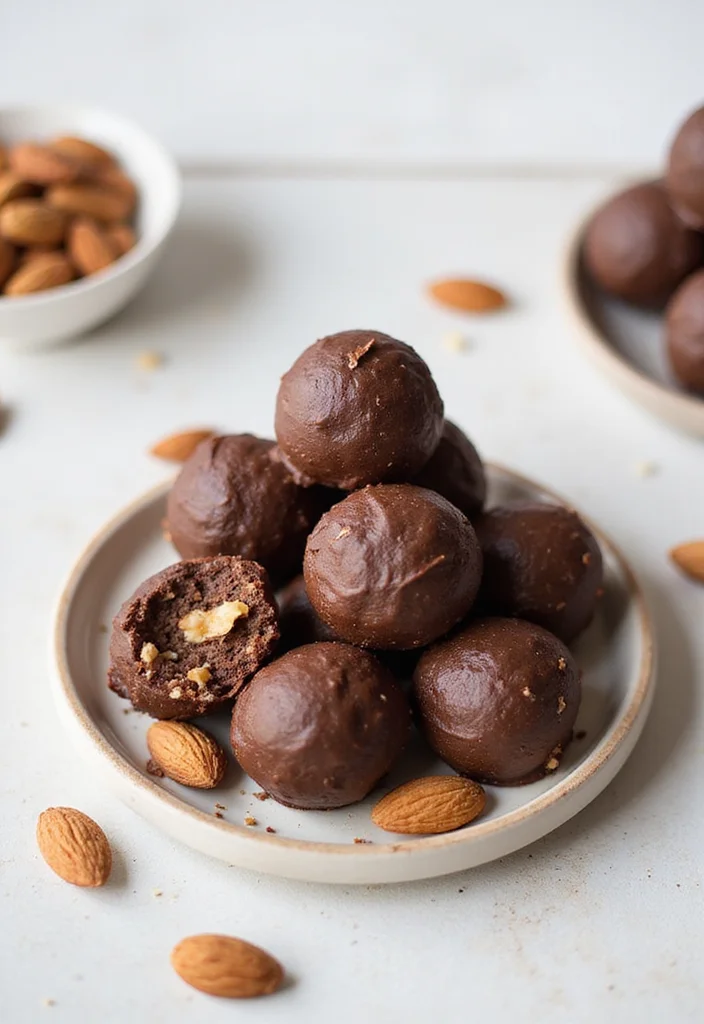 10 Soy Free Vegan Recipes for Simple Clean Eating - 10. Nutty Chocolate Bliss Balls