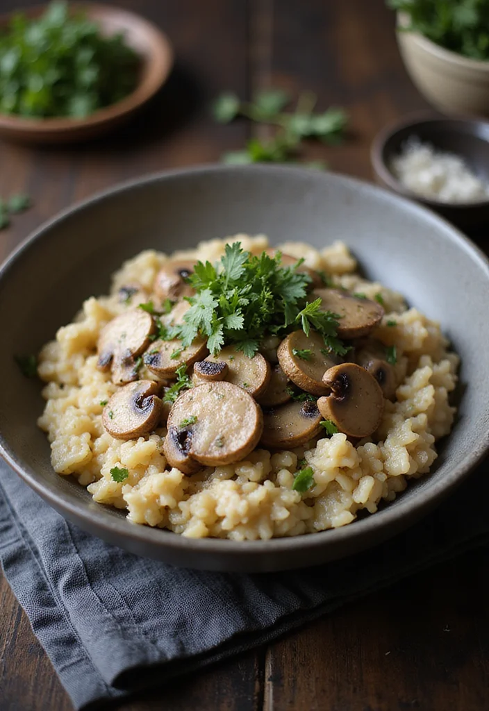 10 Soy Free Vegan Recipes for Simple Clean Eating - 9. Vegan Mushroom Risotto