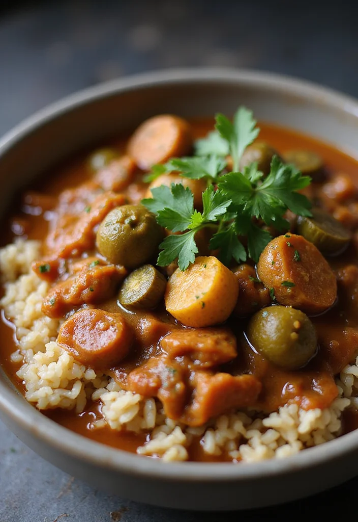 10 Vegan Soul Food Recipes with Big Flavor - 1. Smoky Vegan Cajun Gumbo