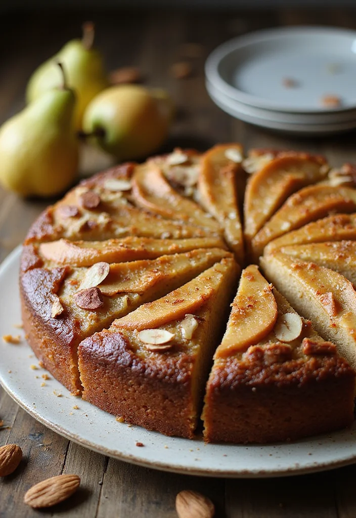 12 Autumn Dessert Recipes for Warm Seasonal Baking - 3. Spiced Pear and Almond Cake