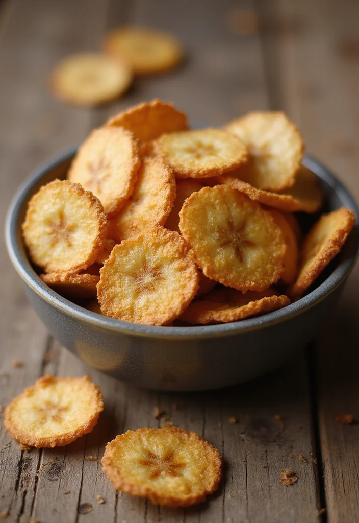 12 Banana Dessert Recipes for Sweet Everyday Treats - 11. Baked Banana Chips