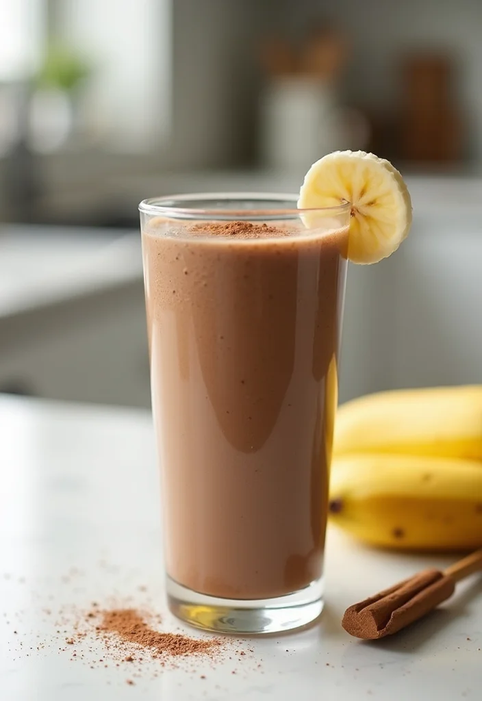 12 Banana Dessert Recipes for Sweet Everyday Treats - 3. Banana Chocolate Smoothie