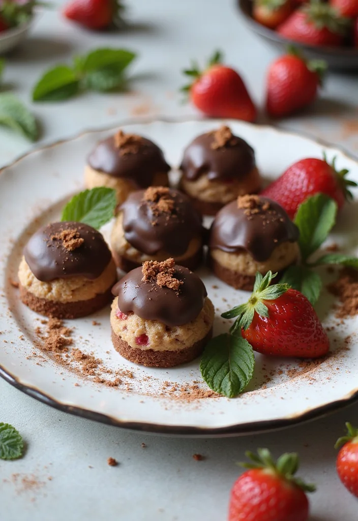 12 Creative Dessert Recipes for Fun Flavor Twists - 5. Chocolate-Covered Strawberry Cheesecake Bites