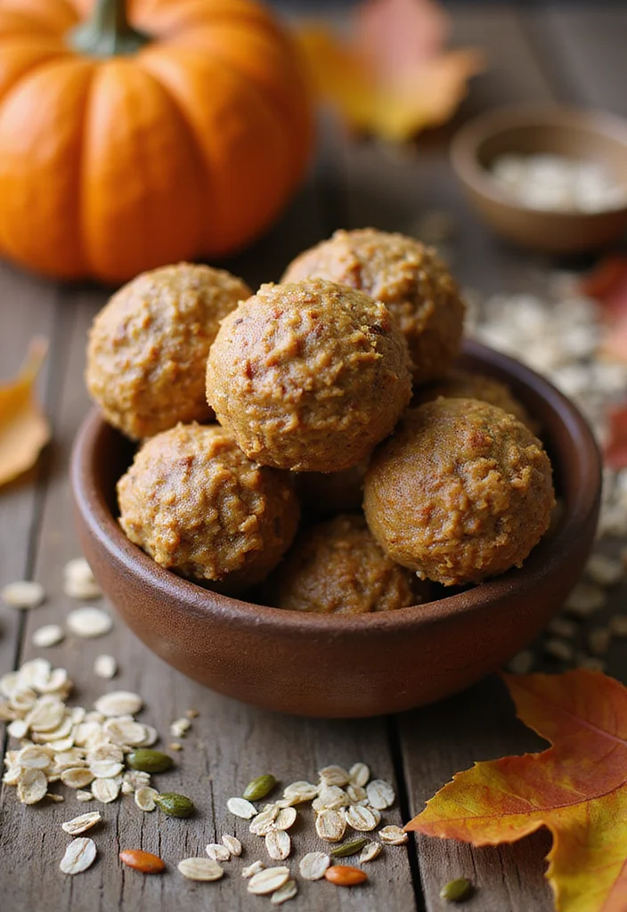 12 Creative Dessert Recipes for Fun Flavor Twists - 7. Pumpkin Spice Energy Balls