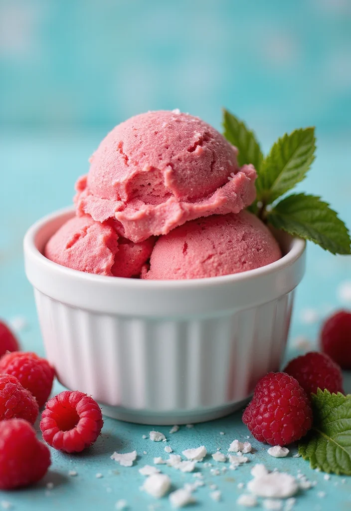 12 Creative Dessert Recipes for Fun Flavor Twists - 8. Raspberry Coconut Sorbet