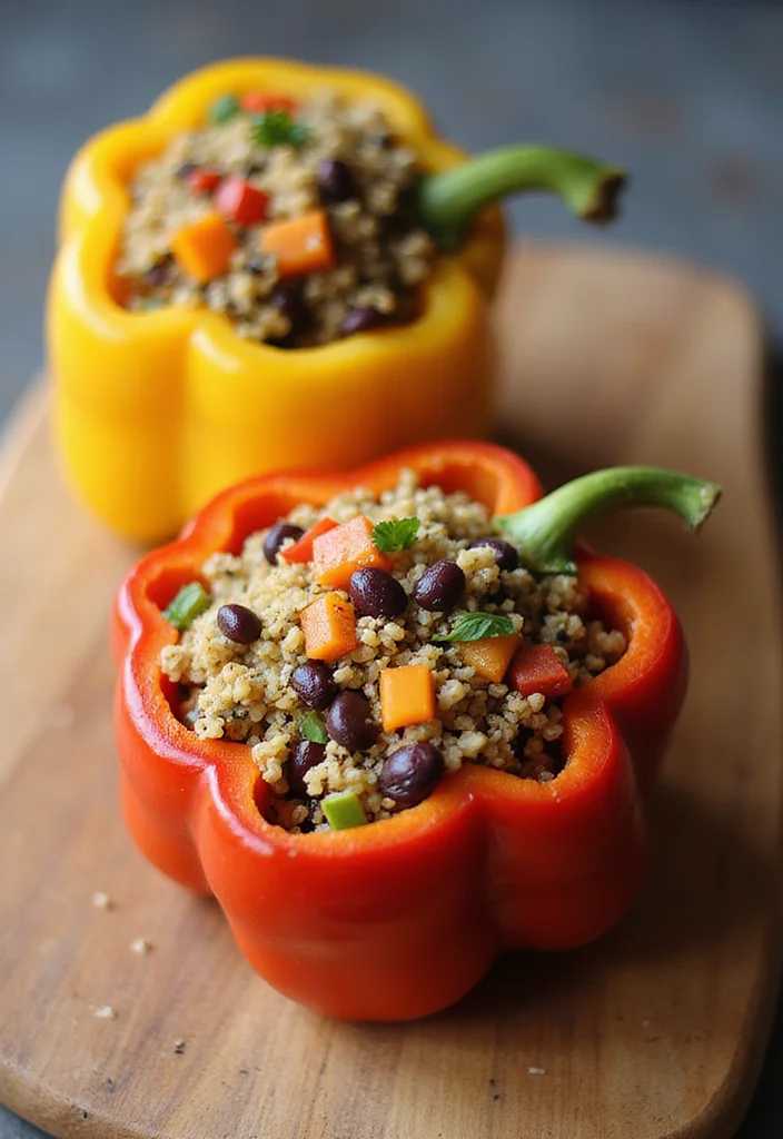 12 Date Night Dinner Recipes for Relaxed Evenings - 3. Stuffed Bell Peppers with Quinoa and Black Beans