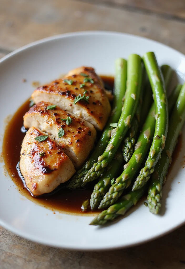 12 Date Night Dinner Recipes for Relaxed Evenings - 5. Balsamic Glazed Chicken with Asparagus