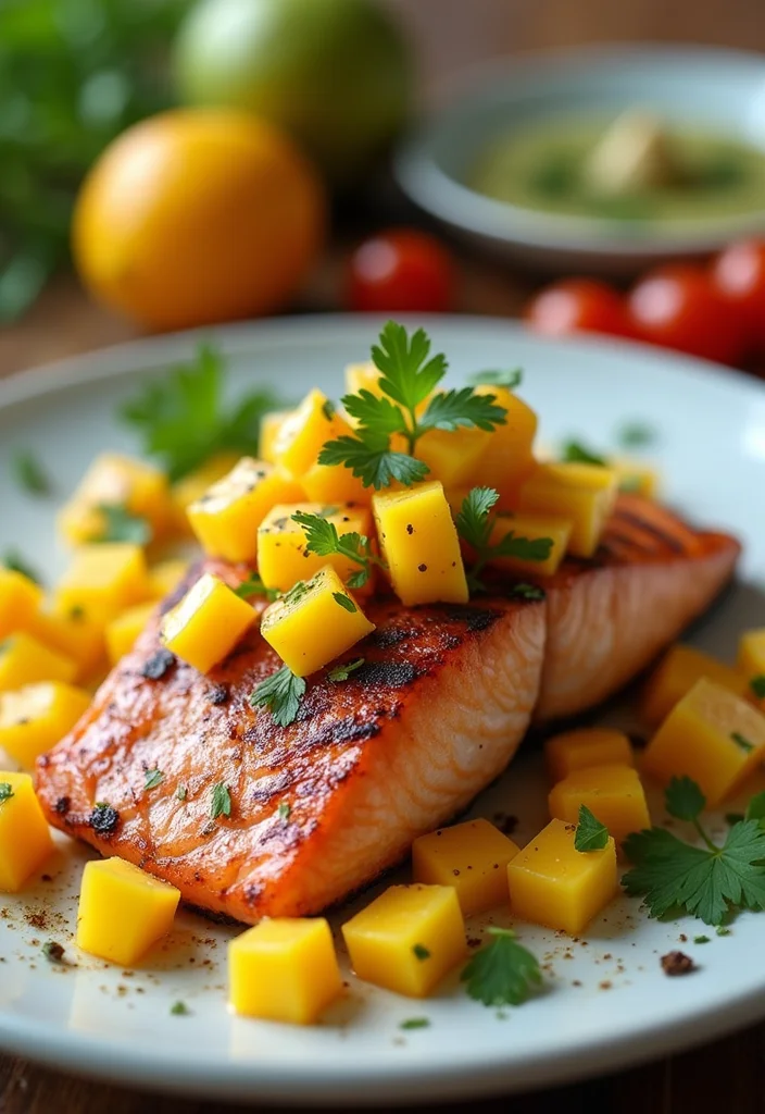 12 Date Night Dinner Recipes for Relaxed Evenings - 6. Grilled Salmon with Mango Salsa