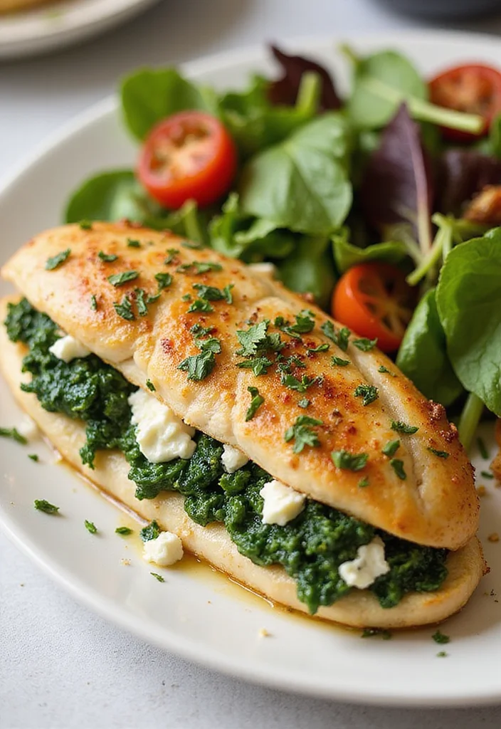 12 Easy Dinner Recipes for Families with Kids - 11. Spinach and Feta Stuffed Chicken Breasts