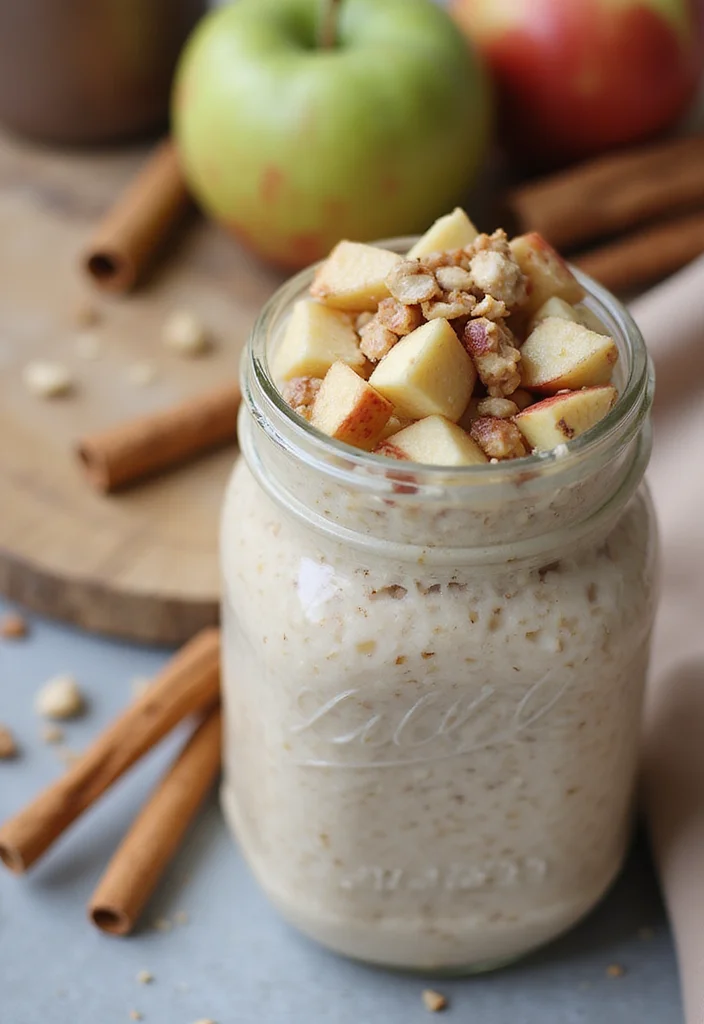 12 Easy Dinner Recipes for Families with Kids - 12. Apple Cinnamon Overnight Oats