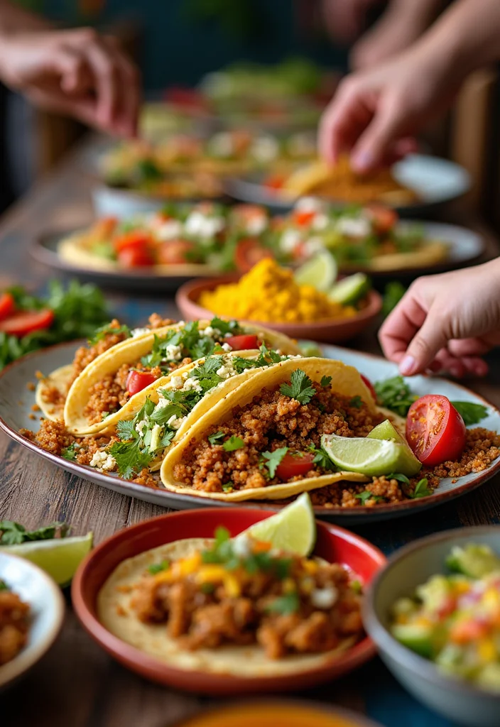 12 Easy Dinner Recipes for Families with Kids - 5. Taco Tuesday Bar