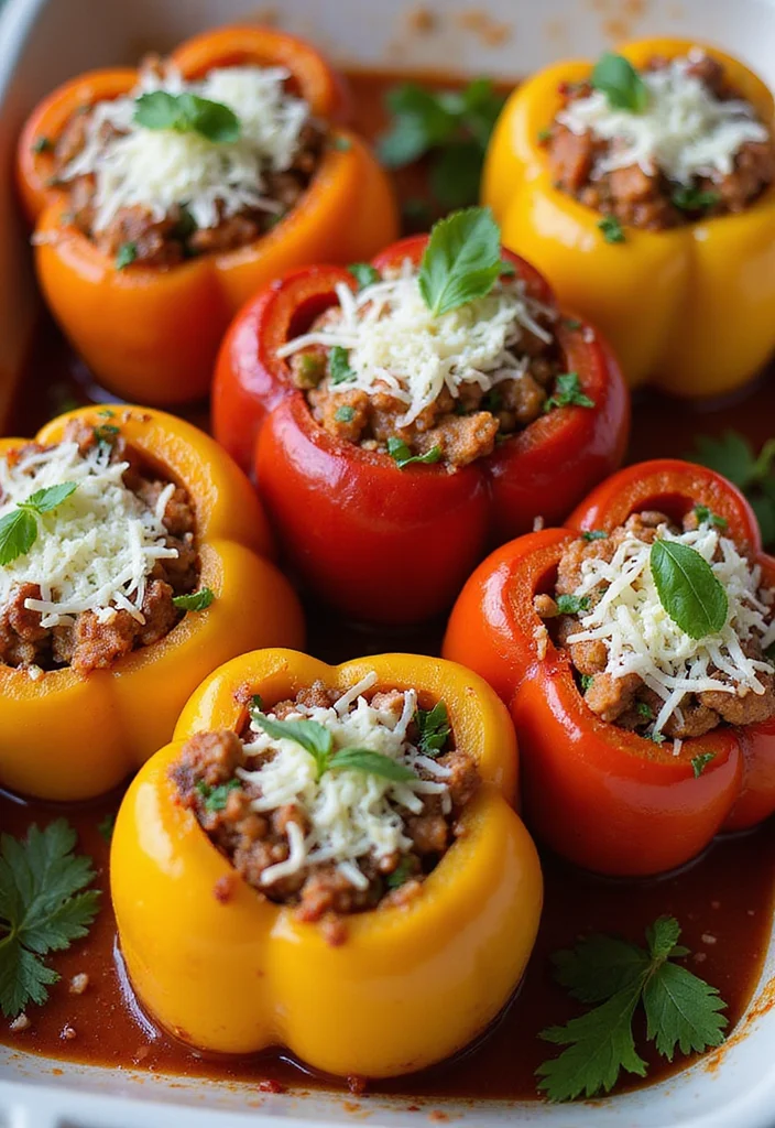 12 Easy Dinner Recipes for Families with Kids - 9. Stuffed Bell Peppers