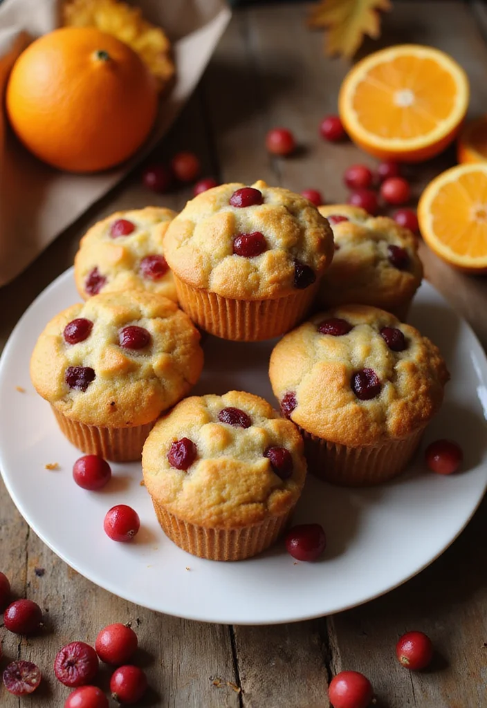 12 Easy Fall Dessert Recipes with Cozy Seasonal Flavors - 5. Cranberry Orange Muffins