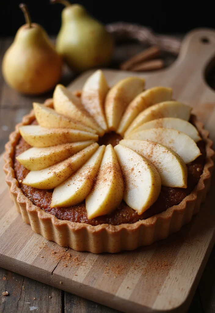 12 Easy Fall Dessert Recipes with Cozy Seasonal Flavors - 6. Spiced Pear Tart