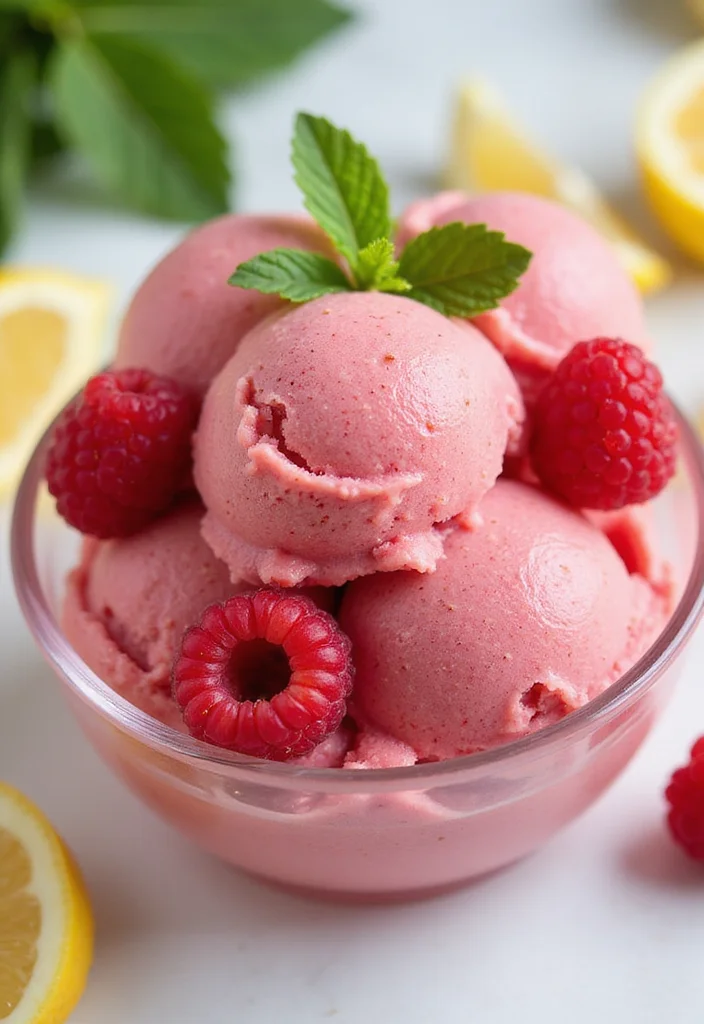 12 Fancy Dessert Recipes That Feel Special but Simple - 7. Raspberry Lemonade Sorbet