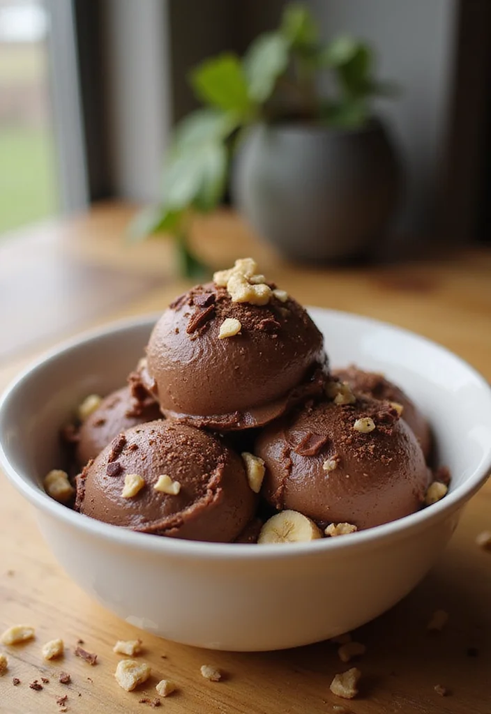 12 Fancy Dessert Recipes That Feel Special but Simple - 8. Chocolate Hazelnut Banana Ice Cream