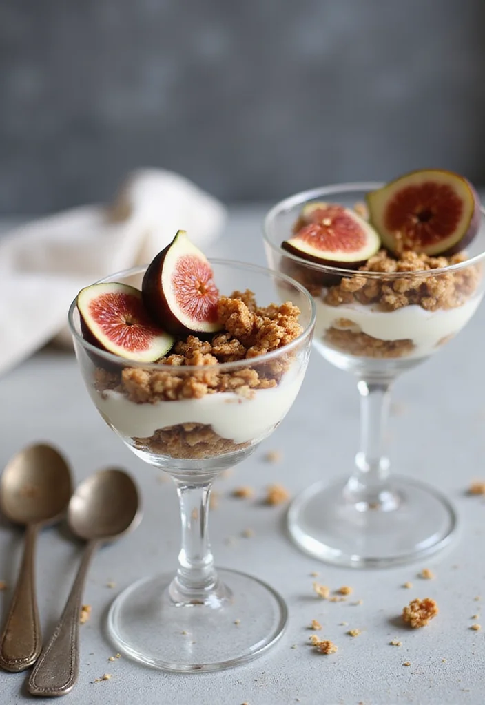 12 Fruity Dessert Recipes Fresh and Simple - 11. Fig and Yogurt Parfait