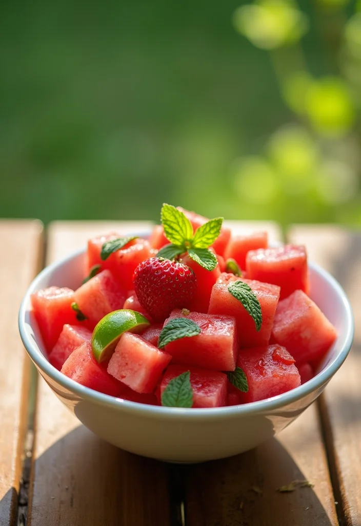 12 Fruity Dessert Recipes Fresh and Simple - 4. Watermelon Fruit Salad
