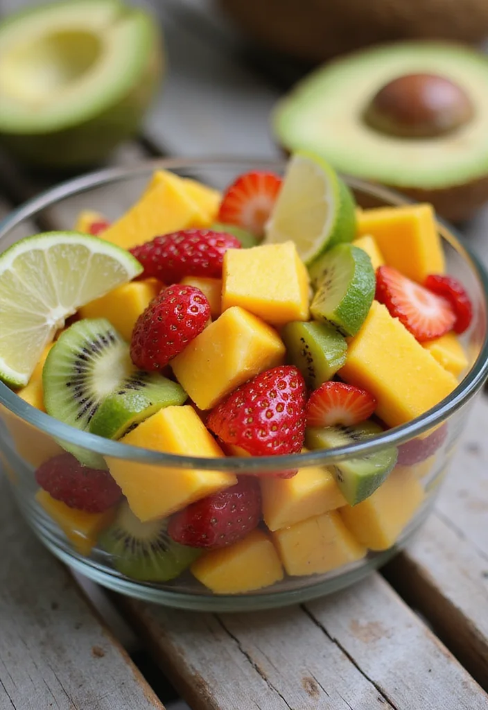 12 Fruity Dessert Recipes Fresh and Simple - 9. Tropical Fruit Salad with Lime Dressing