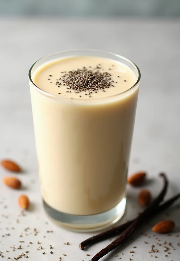 12 Healthy Breakfast Recipes for Busy Mornings - 6. Vanilla Chia Seed Smoothie