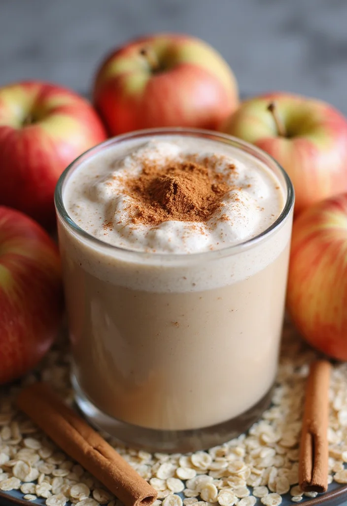 12 Healthy Breakfast Recipes for Busy Mornings - 7. Apple Cinnamon Oat Smoothie