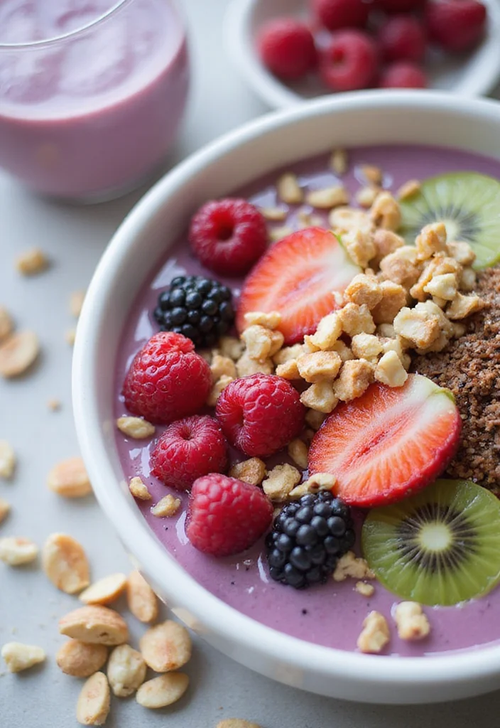 12 Healthy Breakfast Recipes for Busy Mornings - 9. Berry Coconut Smoothie Bowl