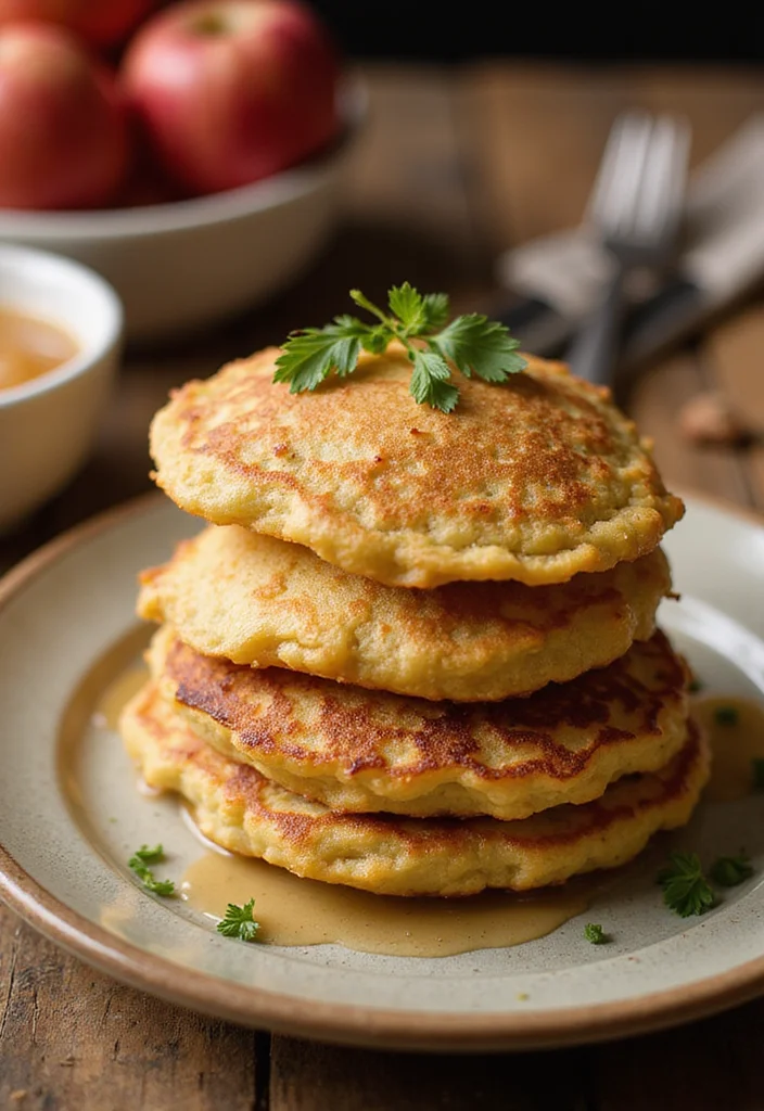 12 Healthy Potato Recipes for Simple Comfort Meals - 11. Potato Pancakes with Applesauce