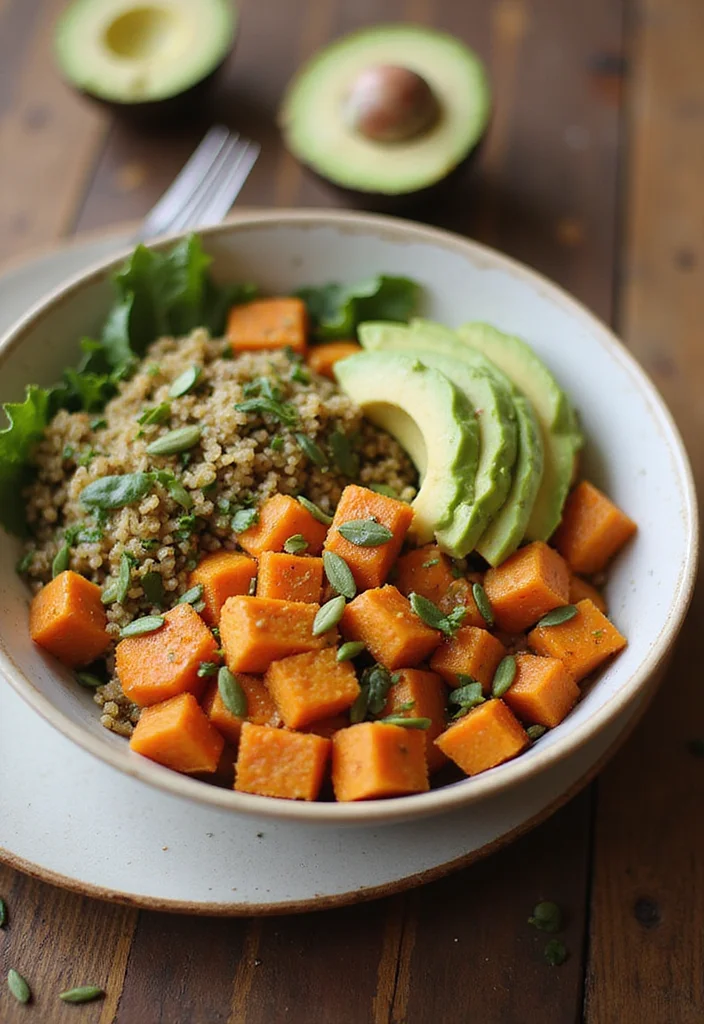 12 Healthy Potato Recipes for Simple Comfort Meals - 12. Sweet Potato and Quinoa Bowl