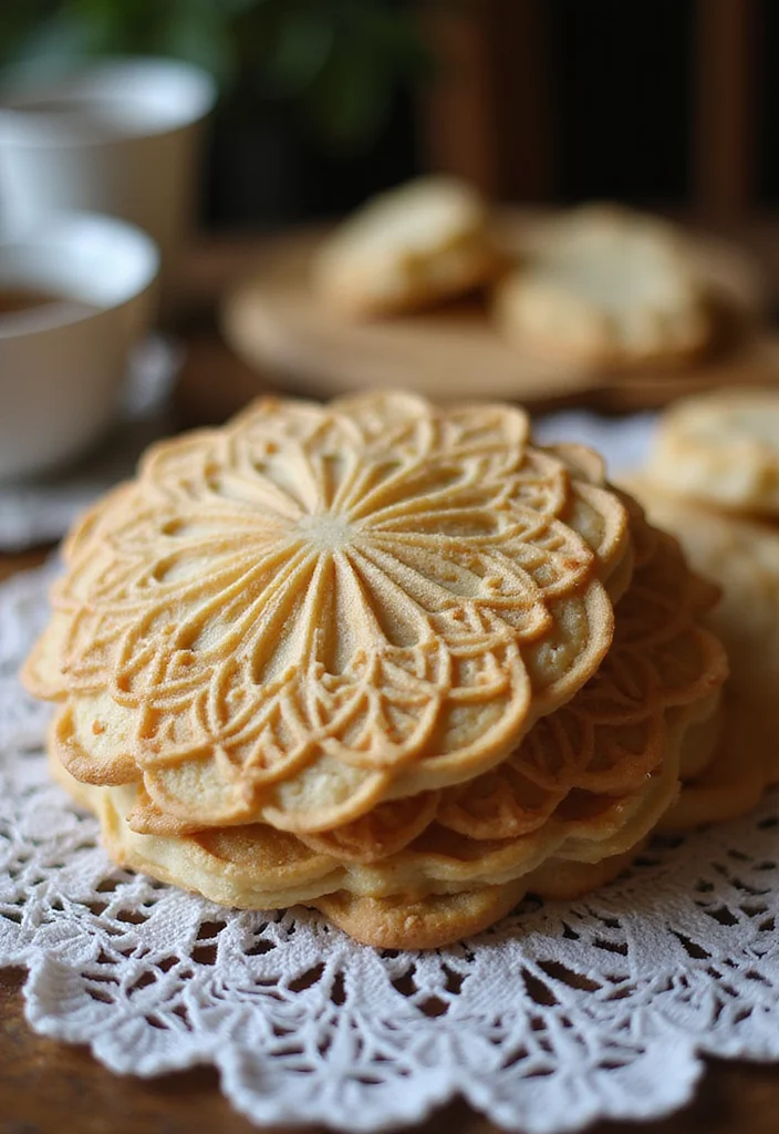 12 Italian Dessert Recipes Full of Classic Flavor - 8. Pizzelle: Classic Italian Wafers