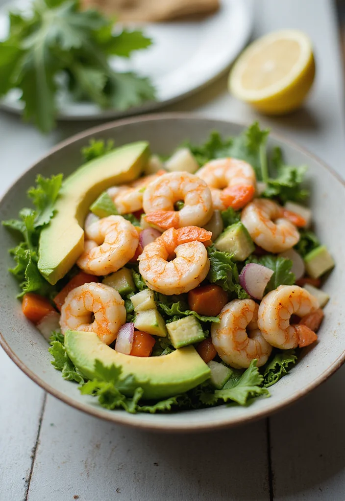 12 Low Carb Keto Recipes for Simple Daily Meals - 10. Shrimp and Avocado Salad
