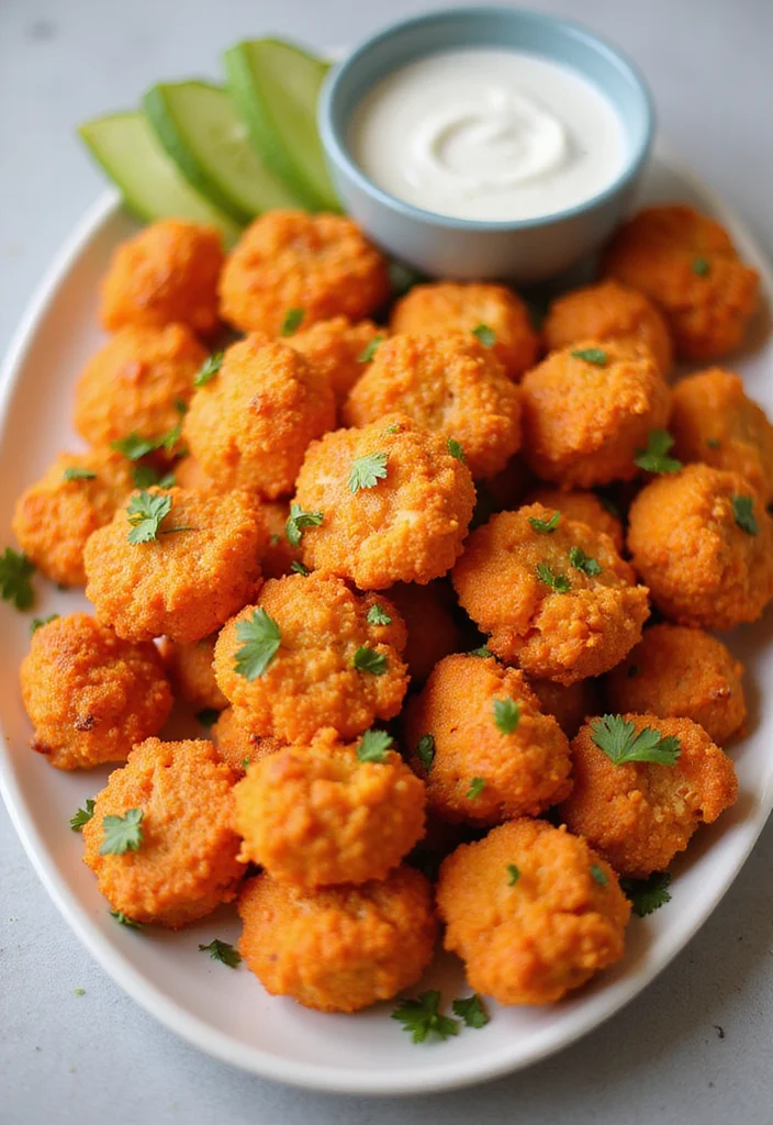 12 Low Carb Keto Recipes for Simple Daily Meals - 9. Buffalo Cauliflower Bites