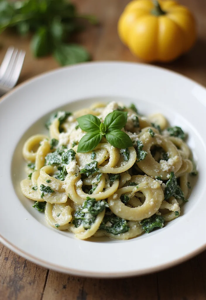 12 Meatless Dinner Recipes for Simple Weeknight Cooking - 1. One-Pot Spinach and Ricotta Pasta