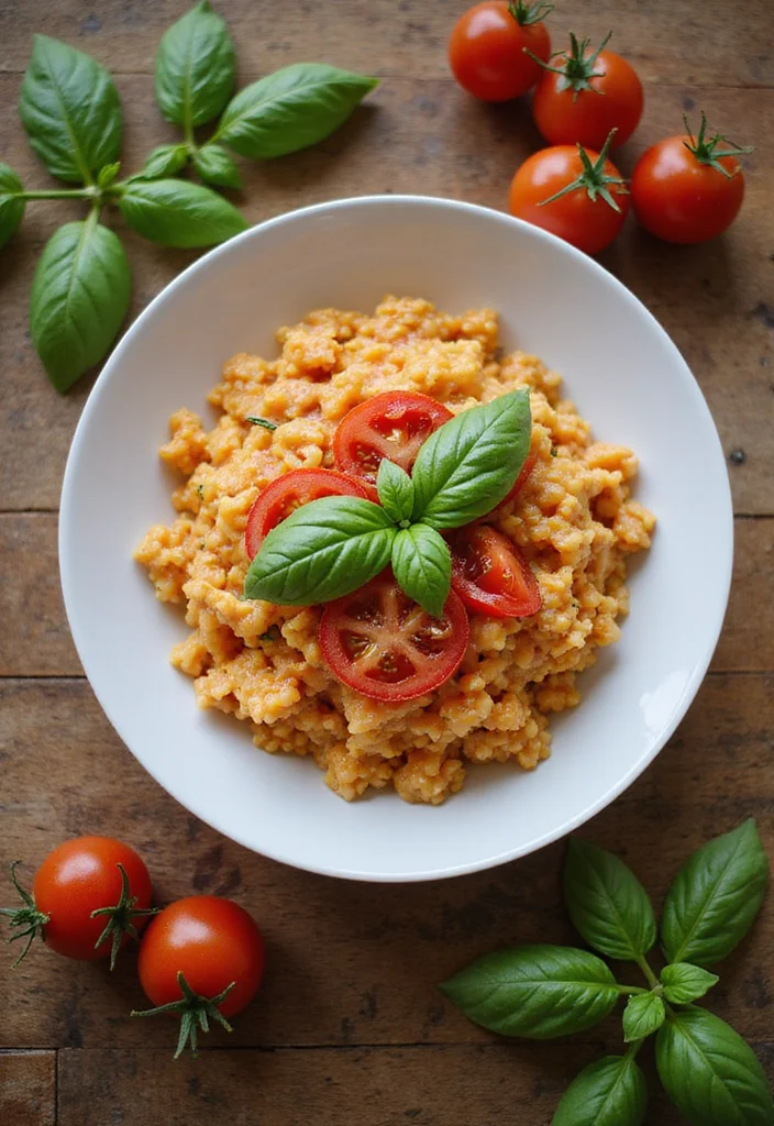 12 Meatless Dinner Recipes for Simple Weeknight Cooking - 3. Creamy Tomato and Basil Risotto