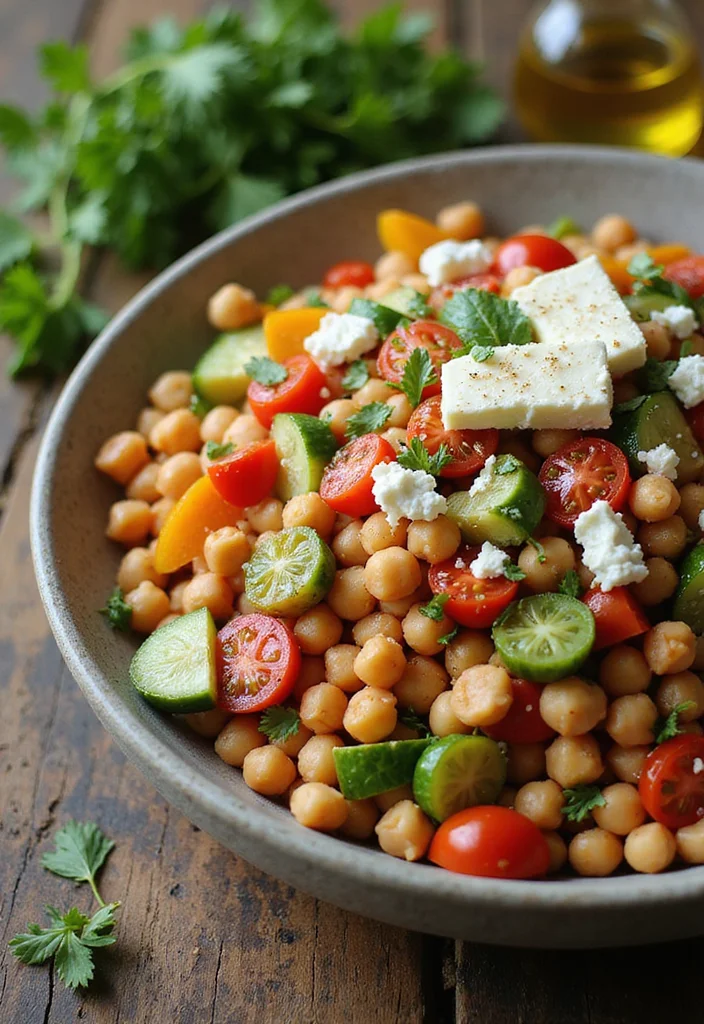 12 Mediterranean Dinner Recipes with Bright Flavor - 2. Mediterranean Chickpea Salad
