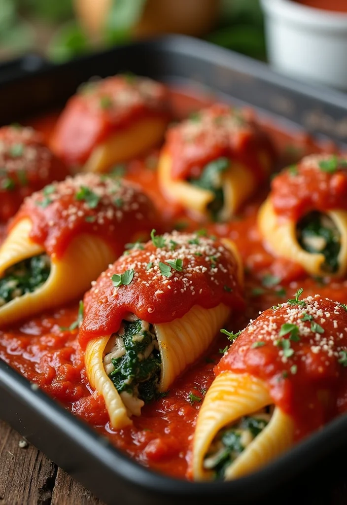 12 Mushroom Dinner Recipes for Rich Savory Flavor - 10. Mushroom and Spinach Stuffed Shells