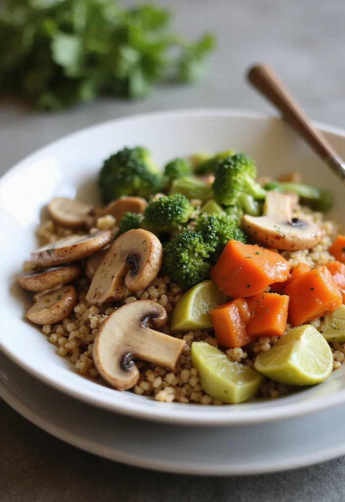 12 Mushroom Dinner Recipes for Rich Savory Flavor - 5. Garlic Mushroom Quinoa Bowl