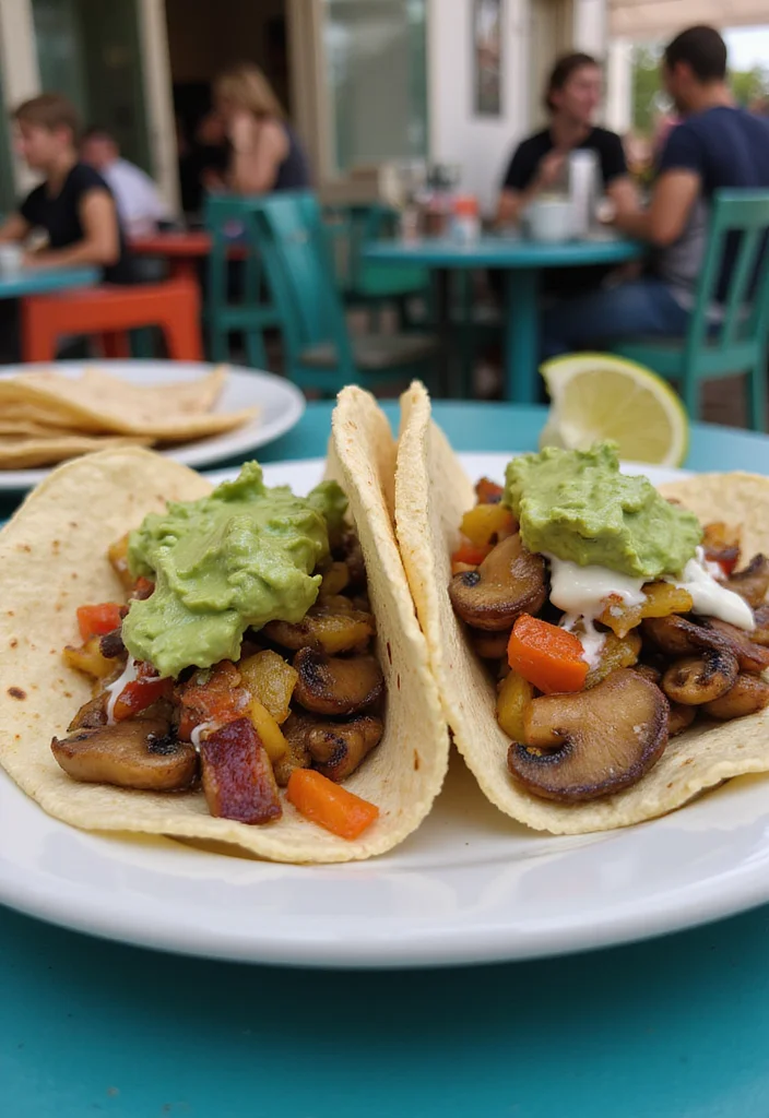 12 Mushroom Dinner Recipes for Rich Savory Flavor - 6. Mushroom Tacos with Avocado Cream