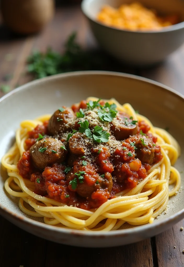 12 Mushroom Dinner Recipes for Rich Savory Flavor - 8. Vegan Mushroom Bolognese